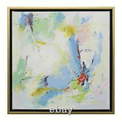 Hungryartist- High Quality Original Abstract Oil Painting with Modern Gold Frame