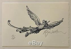 Hunter S. Thompson HST RISING HIGH print signed by Artist Ralph Steadman BAS COA