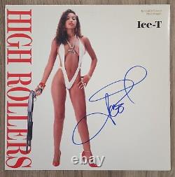 Ice-T Signed High Rollers 12 Single Vinyl Record 1989 Hip Hop LEGEND RAD