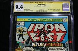 Iron Fist #1 CGC 9.4 STAN LEE + CHRIS CLAREMONT SIGNED! (Marvel) HIGH RES SCANS