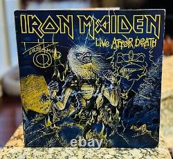 Iron Maiden Live After Death Vinyl Derek Riggs signed And Sketched autographed