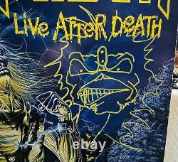 Iron Maiden Live After Death Vinyl Derek Riggs signed And Sketched autographed