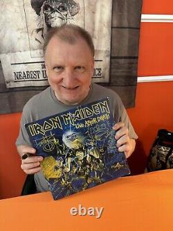 Iron Maiden Live After Death Vinyl Derek Riggs signed And Sketched autographed