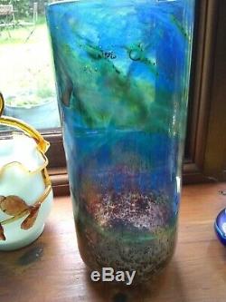 Isle Of Wight Vase Signed by Michael Harris 26 cm high