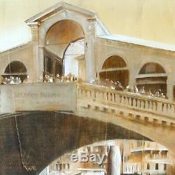 Italian Painting Rialto Bridge Venice Original Antonio Sgarbossa High Quality