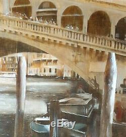 Italian Painting Rialto Bridge Venice Original Antonio Sgarbossa High Quality