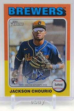 JACKSON CHOURIO 2024 Topps Heritage High Number REAL ONE On Card Autograph RC