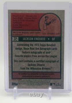 JACKSON CHOURIO 2024 Topps Heritage High Number REAL ONE On Card Autograph RC