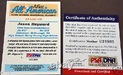 JASON HEYWARD High School Rare Auto Signed 2006 TOPPS RC Autograph AFLAC PSA/DNA