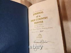 JOURNAL HIGH COUNTRY HUNTER Gilchrist AMWELL PRESS Signed 1st Limited Edition