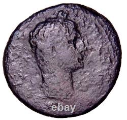 JUDAEA, Sepphoris (Diocaesarea). Trajan. AD 98-117 Wreath RARE Roman Coin withCOA