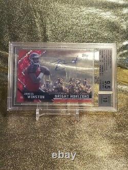 Jameis Winston Bgs 10 Rookie Clear Acetate Foil 2015 Topps High Tek Gem Mint