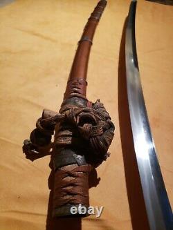Japanese Samurai Sword Katana, Signed Kanewaka, High Polish War Trophy, 27 1/4