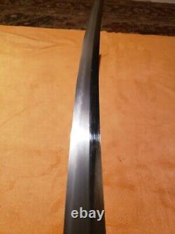 Japanese Samurai Sword Katana, Signed Kanewaka, High Polish War Trophy, 27 1/4