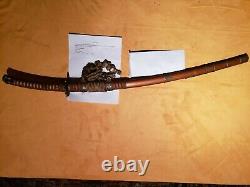 Japanese Samurai Sword Katana, Signed Kanewaka, High Polish War Trophy, 27 1/4