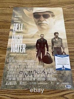Jeff Bridges Autographed 12x18 Photo Big Lebowski Tron Hell Or High Water BAS