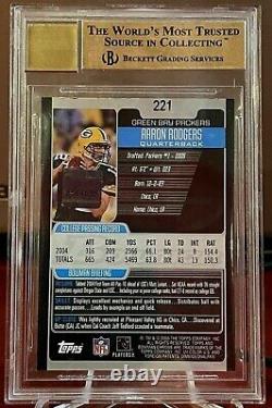 Jersy# 2005 Bowman Chrome Aaron Rodgers Auto 12/199 Rc Bgs 9.5 10 Pop1 High Subs