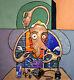 Jesus Is The Most High Christian Original Large Painting Drugs Pot Anthony Falbo