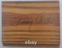 Jimmy Carter Signed Piece Of Plains High School Rare Georgia POTUS Autograph COA