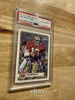 Joe Montana PSA Topps Autograph Collector Card #72 DNA Authentic HIGH END INVEST