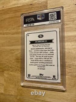 Joe Montana PSA Topps Autograph Collector Card #72 DNA Authentic HIGH END INVEST