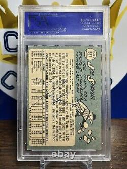 Joe Sparma PSA DNA Signed 1965 Topps Autograph Detroit Tigers