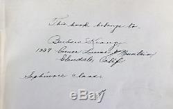 John Wayne Twice Signed 1924 Glendale Union High School Yearbook BAS #A72828
