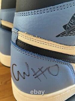 Jordan 1 Coby White Signed UNC Chicago Bulls Obsidian Retro High Autographed