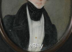Joseph Weidner Portrait of a young Gentleman, high quality miniature! , 1820/30