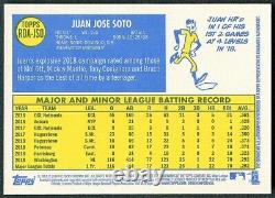 Juan Soto 2019 Topps Heritage High Number Real One Blue Ink Auto Autograph Ssp