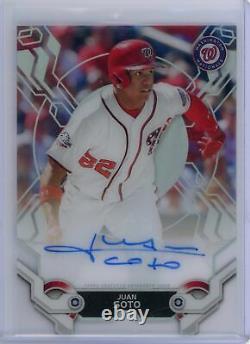 Juan Soto 2019 Topps High Tek On Card AUTO Was Nationals