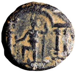 Judaea City Coinage. Samaria Antipatris Elagabalus Genuine CERTIFIED Roman Coin
