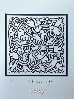 Keith Haring Party Of Life Invitation, 1986. High Quality Lithograph