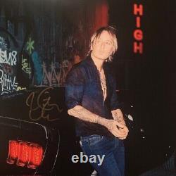 Keith Urban High SIGNED COLORED WHITE VINYL POSTER NEW 2024 Album LP AUTOGRAPHED
