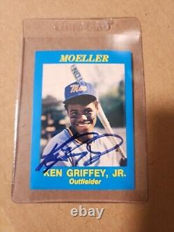 Ken Griffey Jr Autographed Moelker High School Card With Authenticity