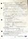 Ken Hubbs Psa/dna Authenticated Signed High School Papers Autograph