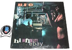 Kevin Cronin Signed Reo Speedwagon High Infidelity Album Vinyl Record Lp Beckett