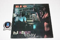 Kevin Cronin Signed Reo Speedwagon High Infidelity Album Vinyl Record Lp Beckett