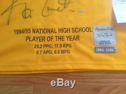 Kevin Garnett UDA Upper Deck Signed Autograph Farragut High School Jersey 21/34