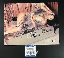 Kim Kardashian West Signed Very Sexy In High Heels 11x14 Photo Bas Coa Beckett