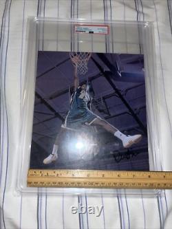 LEBRON JAMES Signed 8x8.5 Photo High School EARLY Autograph PSA/DNA RARE SLAB