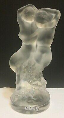 Lalique Crystal Paperweight 5 1/2 High, Young Nude Maiden