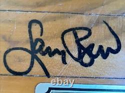 Larry Bird Signed Authentic Gym Floor Spring Valley High School PSA Autographed