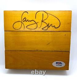 Larry Bird signed high school gym floor board 5 piece autograph PSA COA