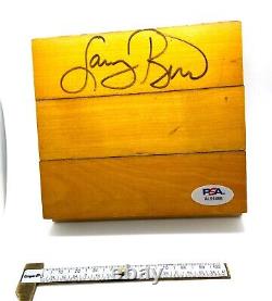 Larry Bird signed high school gym floor board 5 piece autograph PSA COA