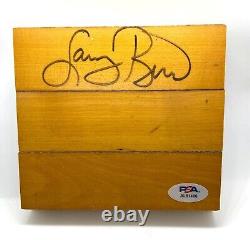 Larry Bird signed high school gym floor board 5 piece autograph PSA COA