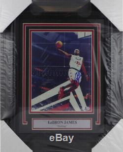 LeBron James Autographed Framed 8x10 Photo Signed In High School Beckett A02367