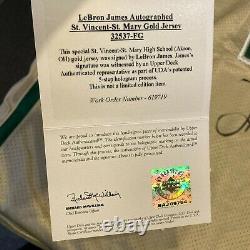 LeBron James Rookie Signed St. Vincent St. Mary High School Jersey UDA COA