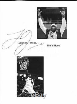 LeBron James signed program when still in High School Cleveland Miami