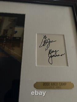 Lebron James Autograph Signed Cut & Framed High School Photo King James BAS